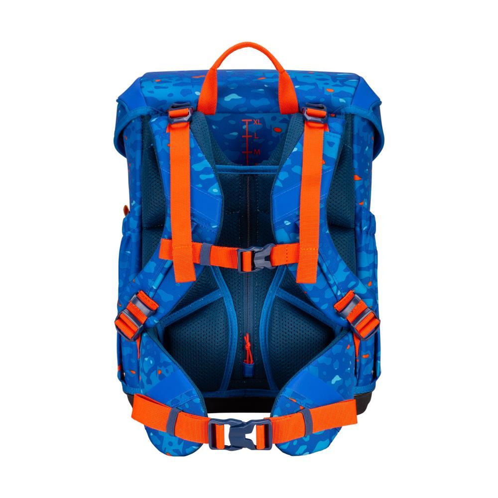 Scout Exklusiv Neo Superflash Blue Dino Schulranzen Set 4tlg.