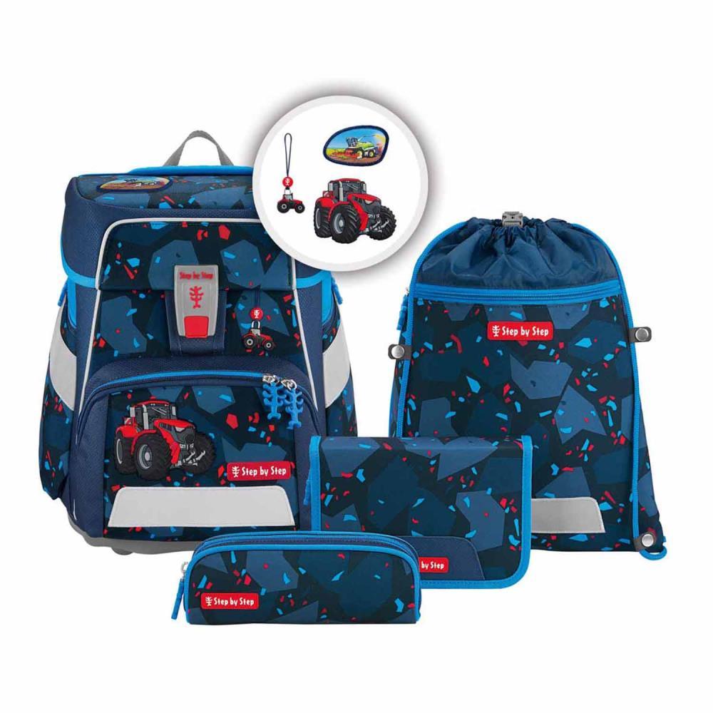 ranzen aufbewahrung Step by Step Space Tractor Freddy Schulranzen Set 5tlg