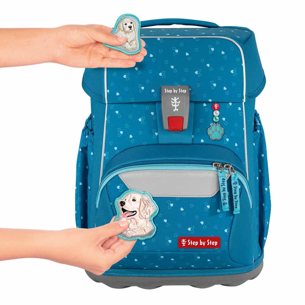 Step by Step Basis Blue Hearts Schulranzen Set 4tlg.