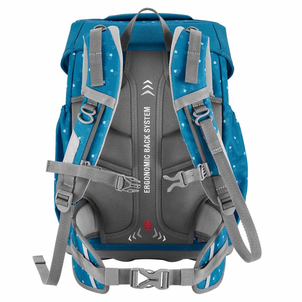 Step by Step Basis Blue Hearts Schulranzen Set 4tlg.