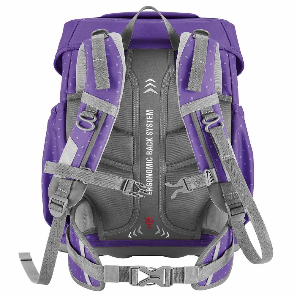 Step by Step Basis Purple Konfetti Schulranzen Set 4tlg.