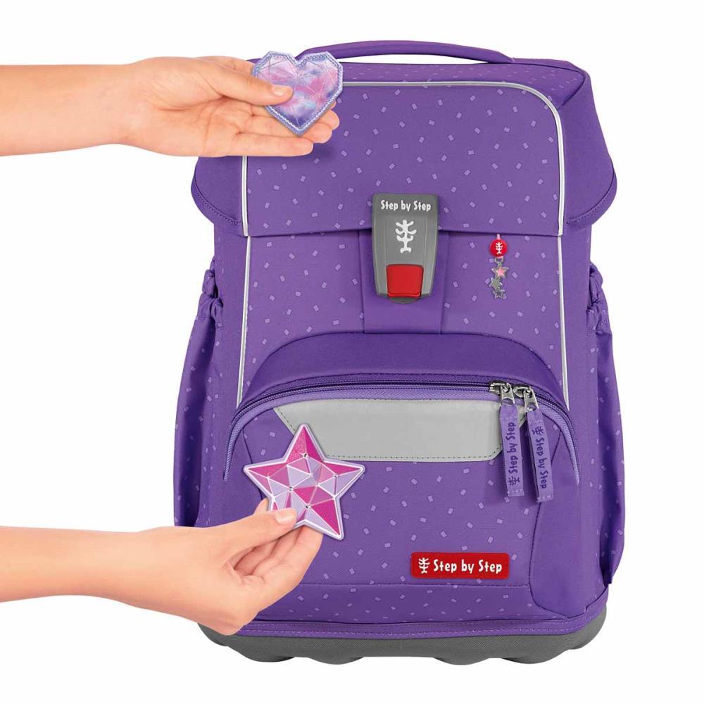 Step by Step Basis Purple Konfetti Schulranzen Set 4tlg.