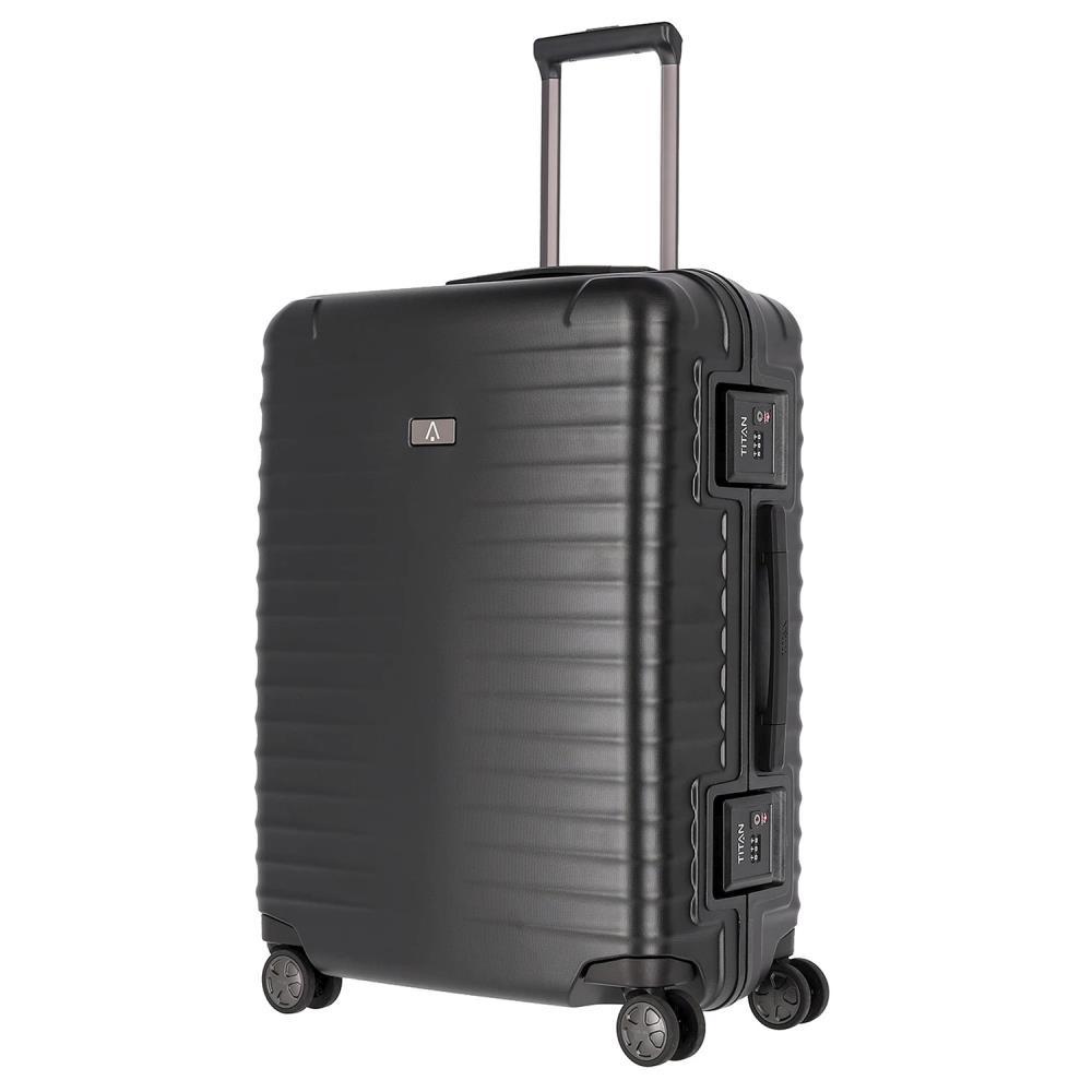 TITAN Litron Frame Schwarz 4-Rollen Trolley M 69cm