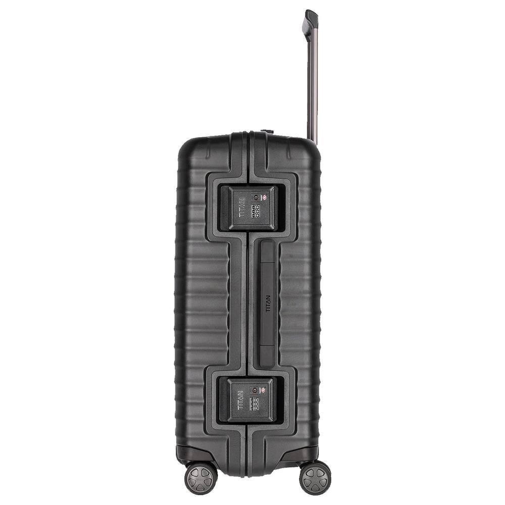 TITAN Litron Frame Schwarz 4-Rollen Trolley M 69cm