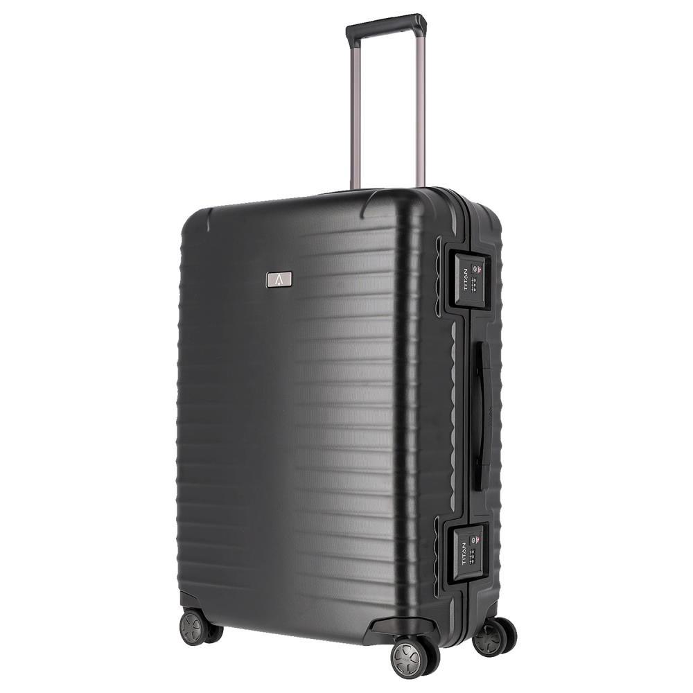 TITAN Litron Frame Schwarz 4-Rollen Trolley L 75cm