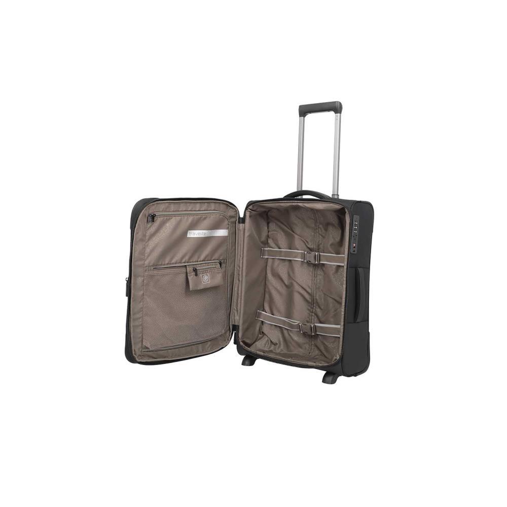 Travelite Crosslite Schwarz 2-Rollen Trolley S 54 cm