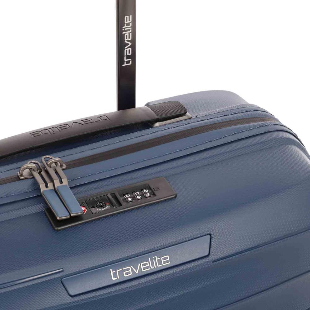 Travelite Mooby Marine 4-Doppelrollen Trolley S 55cm