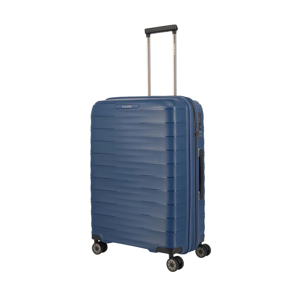 Travelite Mooby Marine 4-Doppelrollen Trolley M 66cm