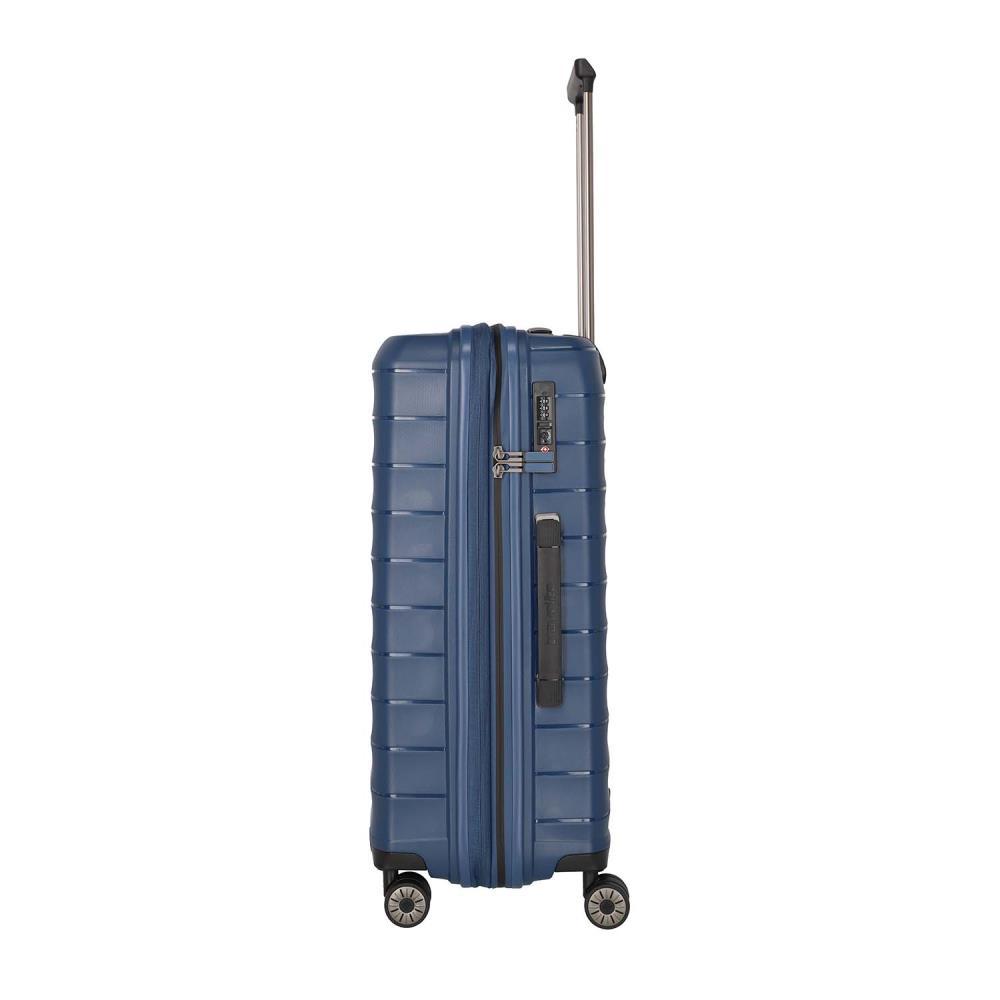 Travelite Mooby Marine 4-Doppelrollen Trolley M 66cm
