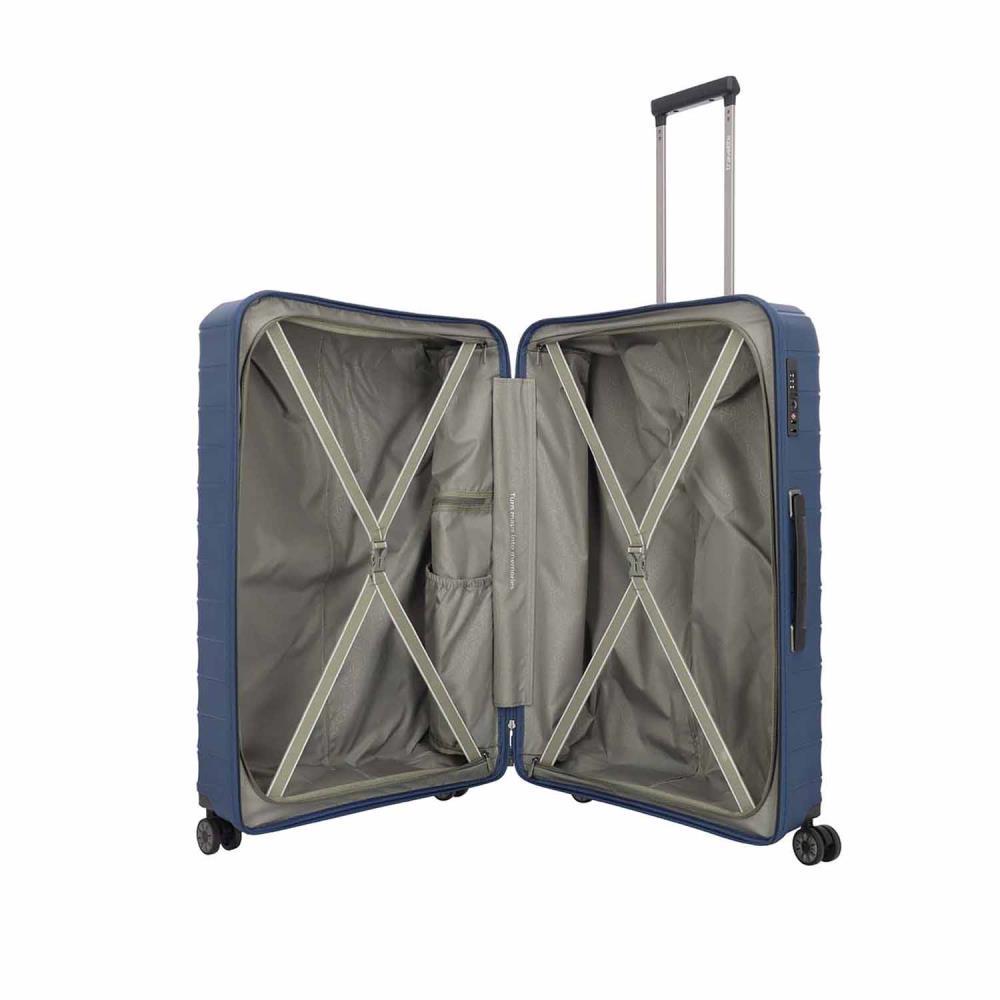 Travelite Mooby Marine 4-Doppelrollen Trolley L 77cm