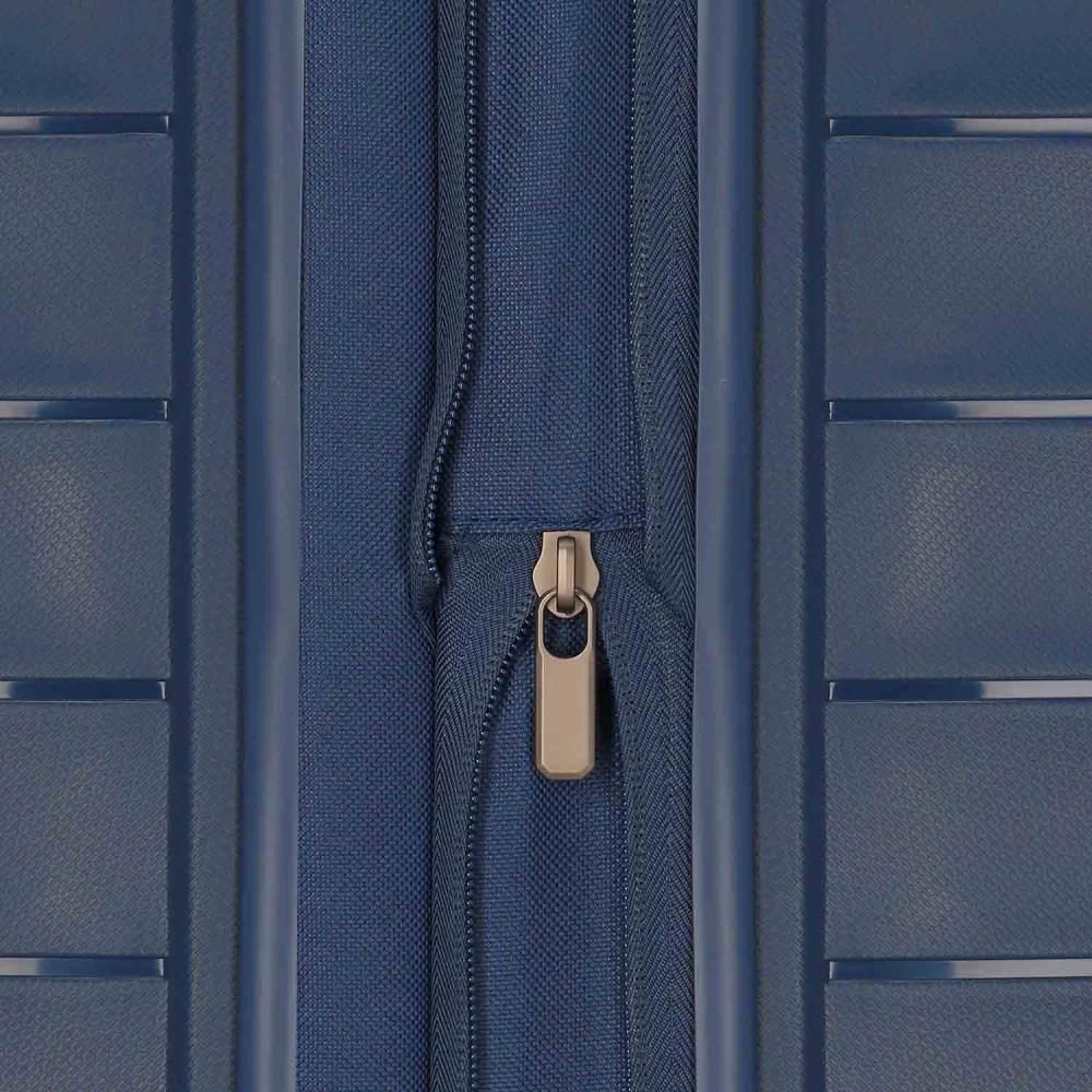 Travelite Mooby Marine 4-Doppelrollen Trolley L 77cm