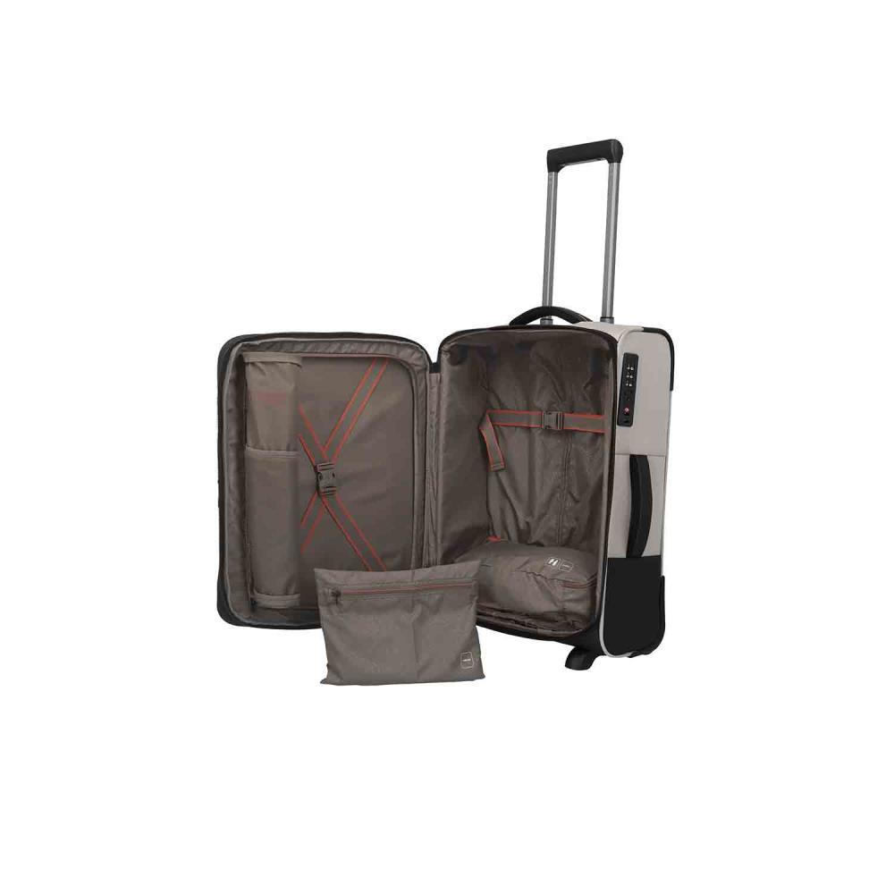 Travelite Crosslite Natur 2-Rollen Trolley S 54 cm