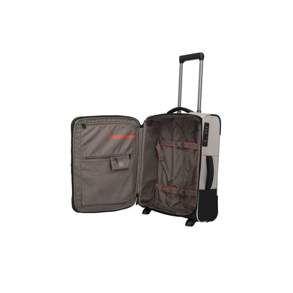 Travelite Crosslite Natur 2-Rollen Trolley S 54 cm