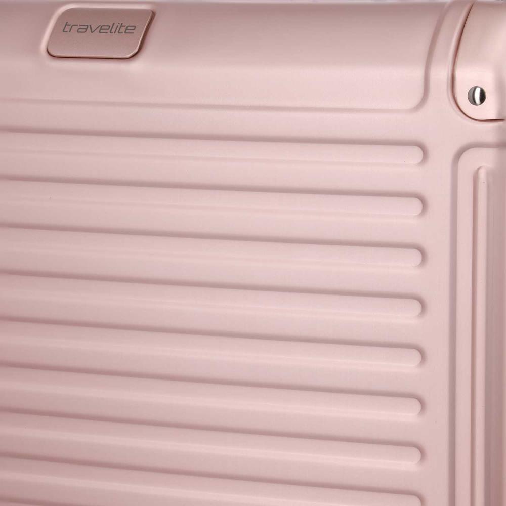 Travelite Next Rosé 4 Rollen Trolley S 55 cm