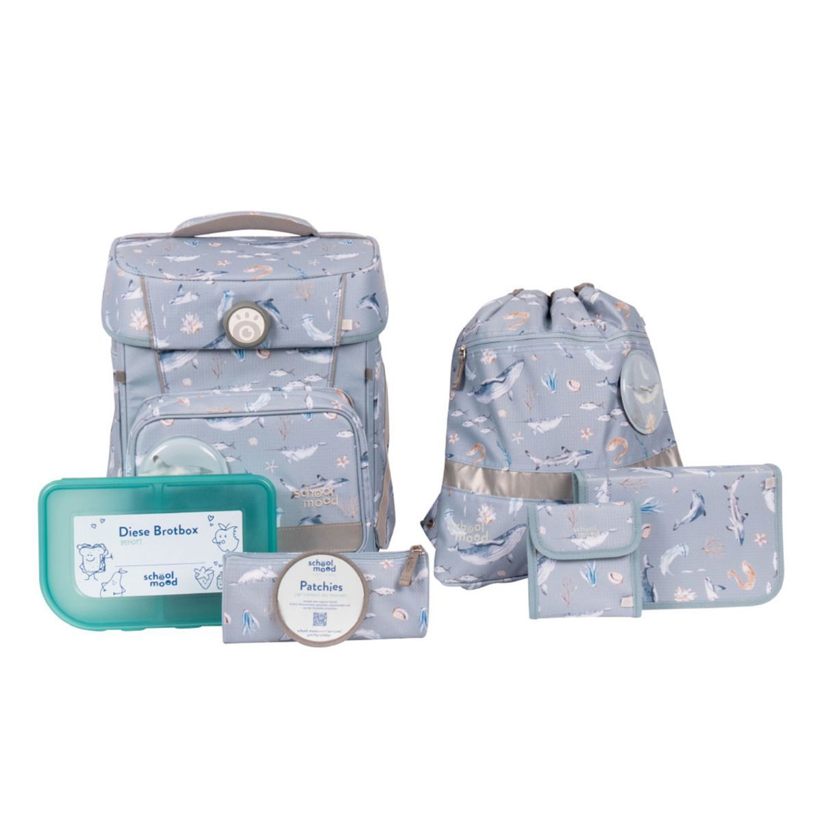 School Mood Hero Maxx Air Aqua Nordic Collection Schulranzen Set 7tlg.