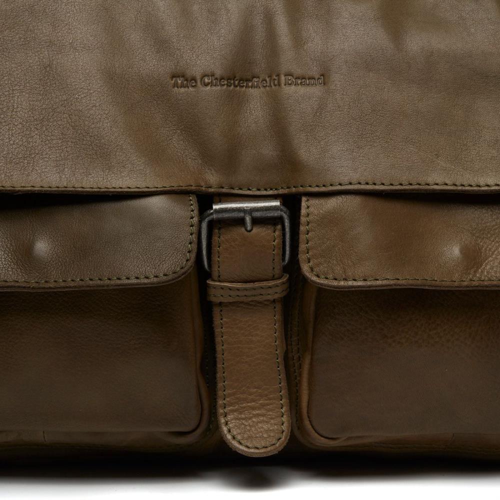 Chesterfield Interlaken Olivgrün Schultertasche