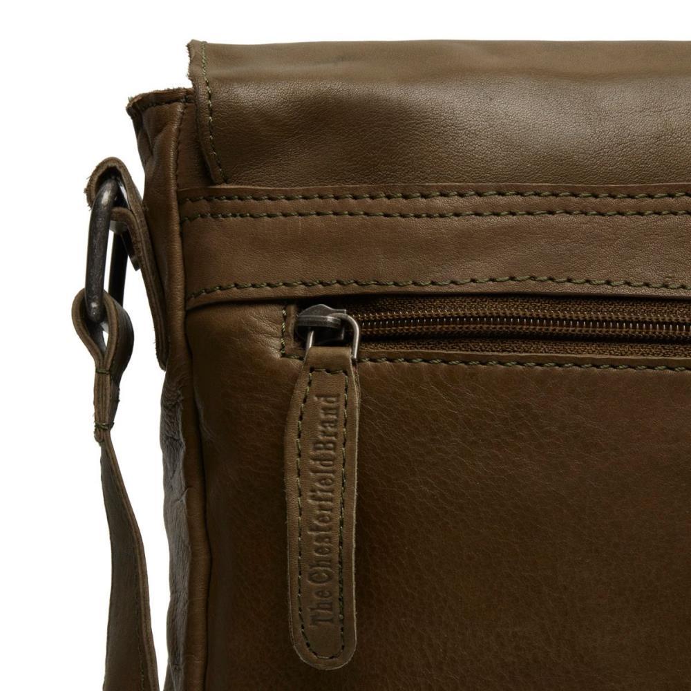 Chesterfield Interlaken Olivgrün Schultertasche