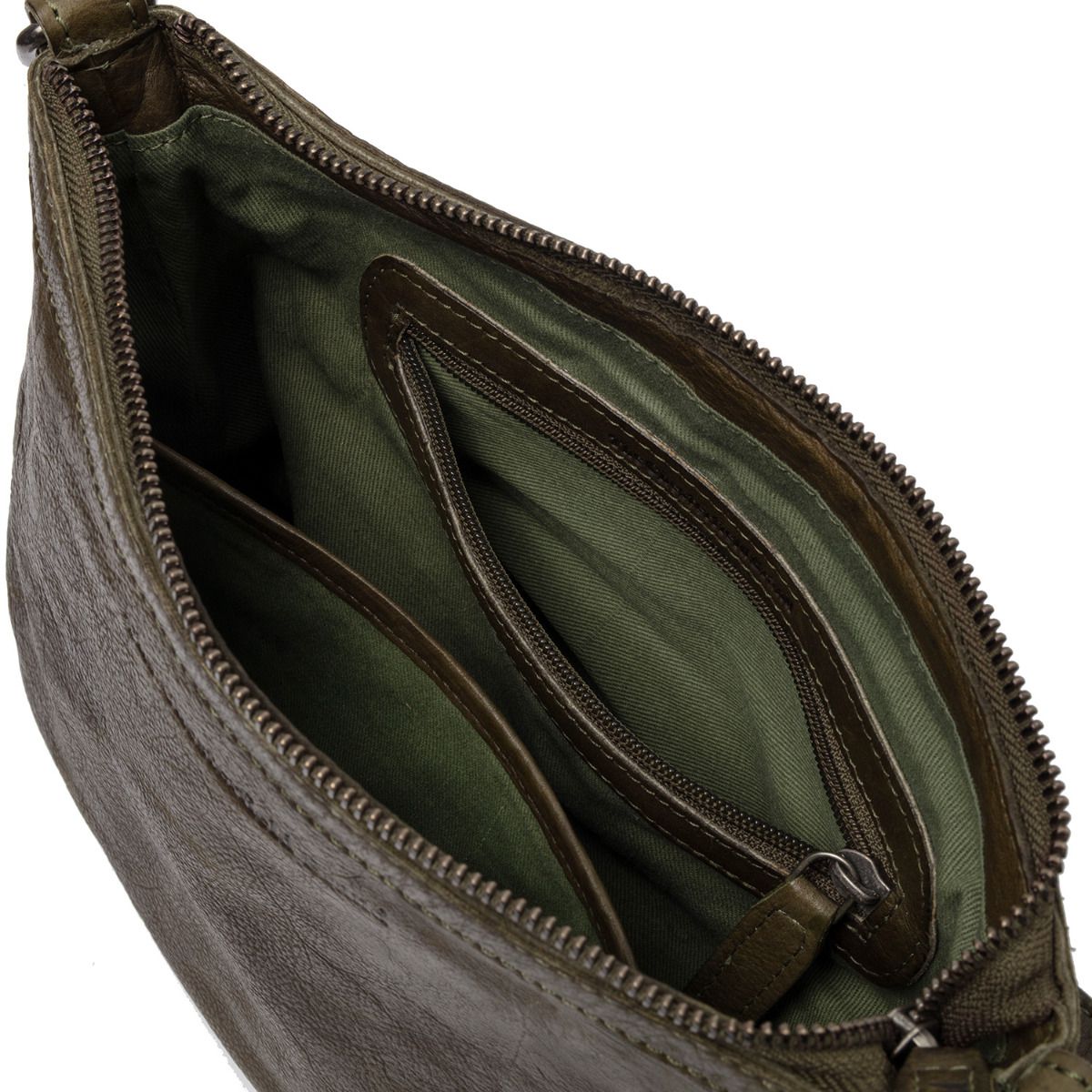 Chesterfield Milton Olivgrün Schultertasche