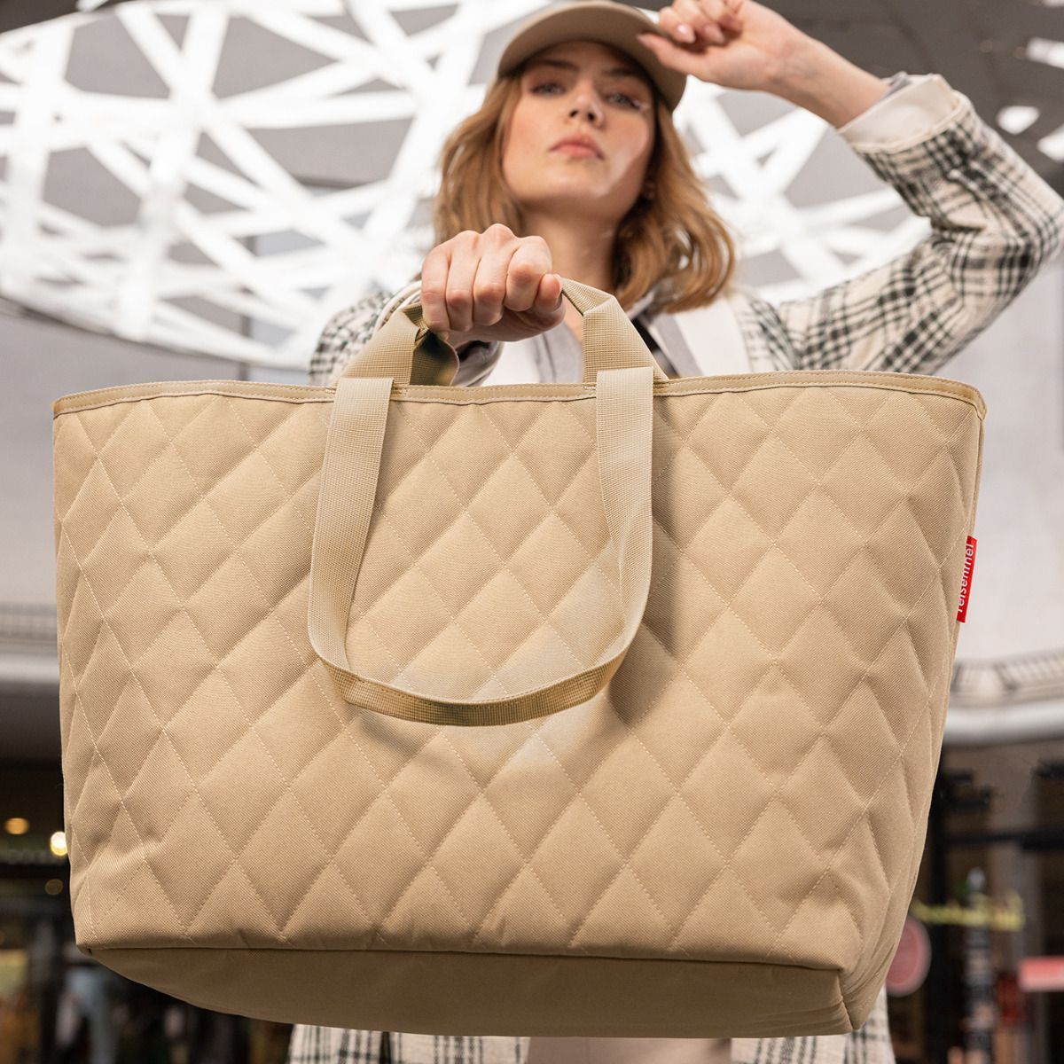 Reisenthel Shopper L Rhombus Ginger Einkaufstasche