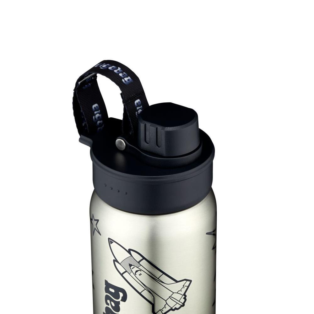 Ergobag Edelstahl Trinkflasche Schwarz