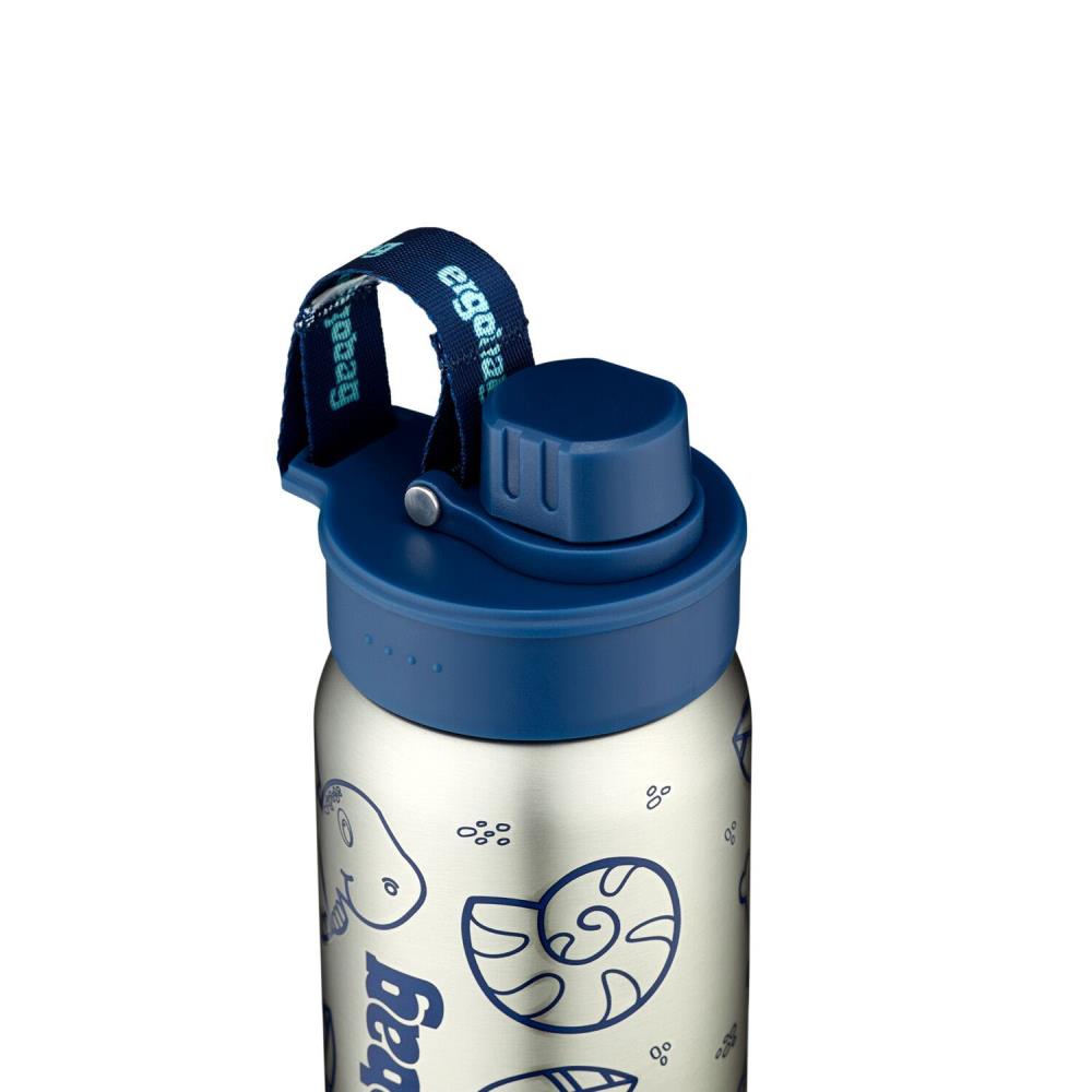 Ergobag Edelstahl Trinkflasche Blau