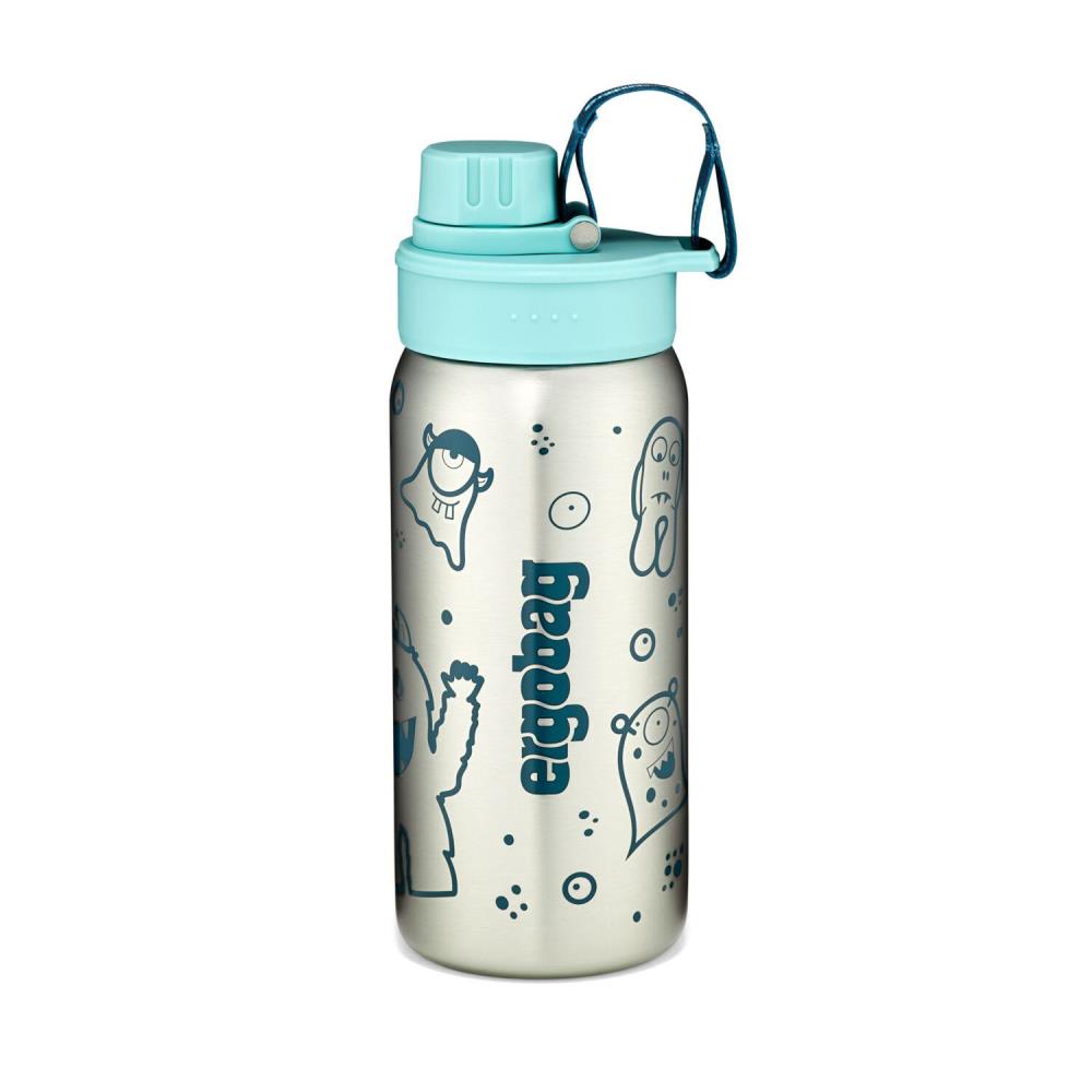 Ergobag Edelstahl Trinkflasche Petrol