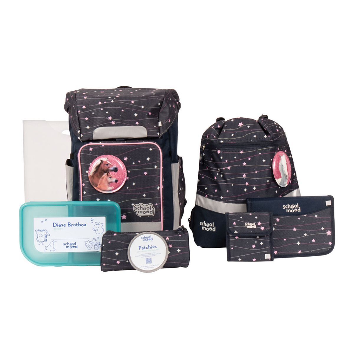 School Mood Rebel Air Ella Pony Schulrucksack Set 8tlg.