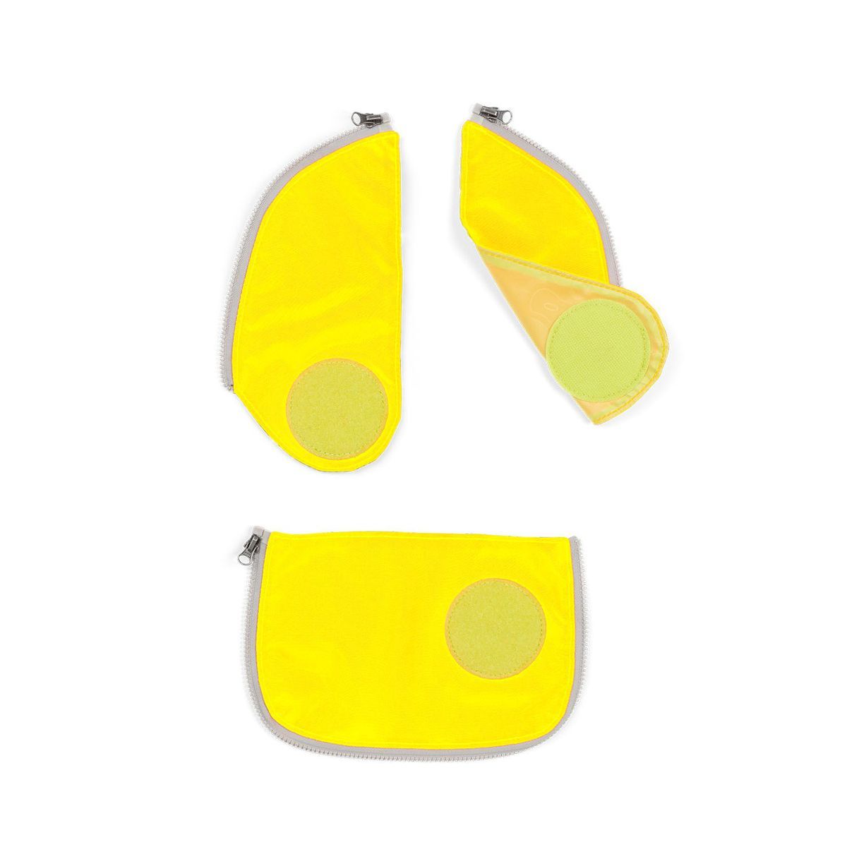 Ergobag Sicherheitsset Gelb Fluoreszierende Zip-Flächen 3tlg.