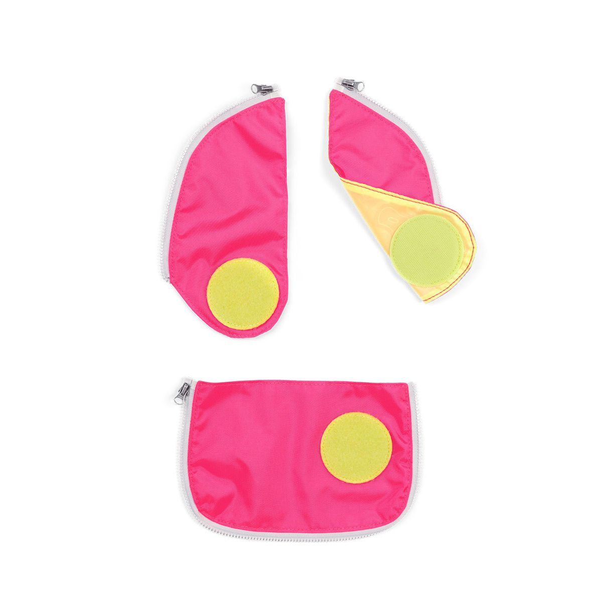 Ergobag Sicherheitsset Pink Fluoreszierende Zip-Flächen 3tlg.