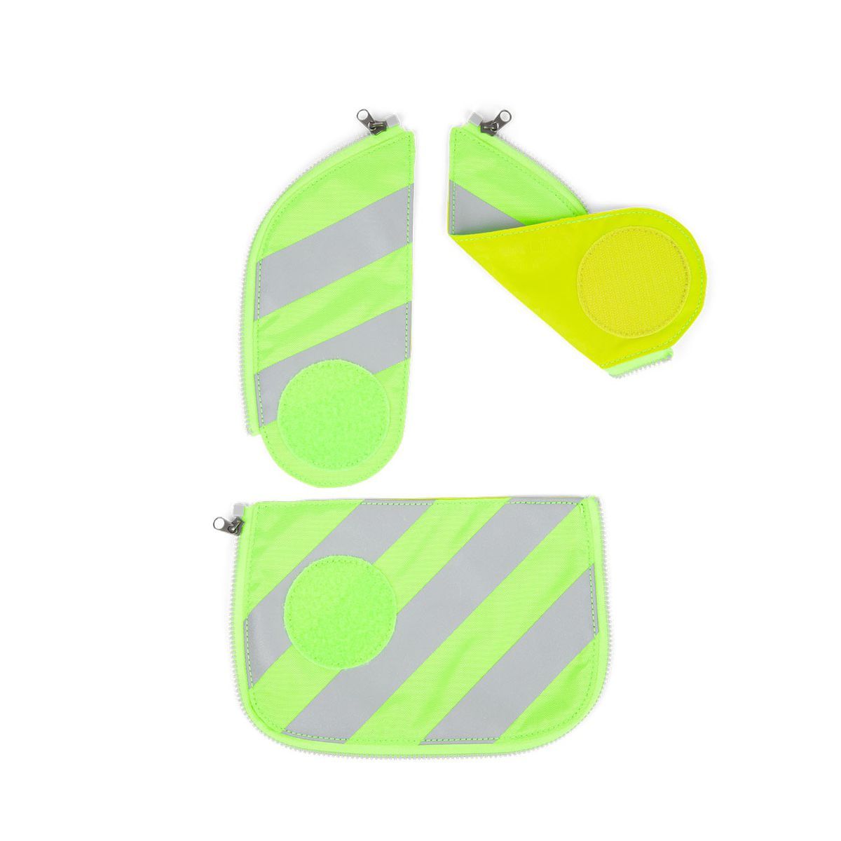 Ergobag Cubo Sicherheitsset Grün mit Reflektorstreifen 3tlg.