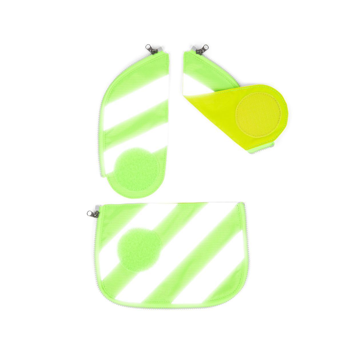 Ergobag Cubo Sicherheitsset Grün mit Reflektorstreifen 3tlg.