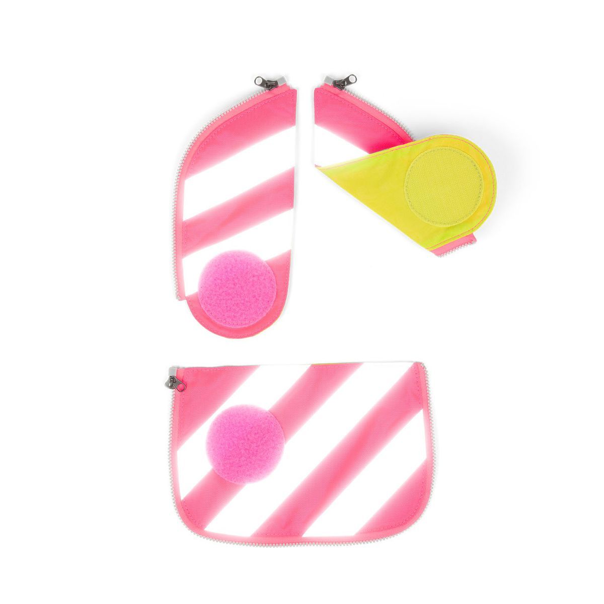 Ergobag Cubo Sicherheitsset Pink mit Reflektorstreifen 3tlg.