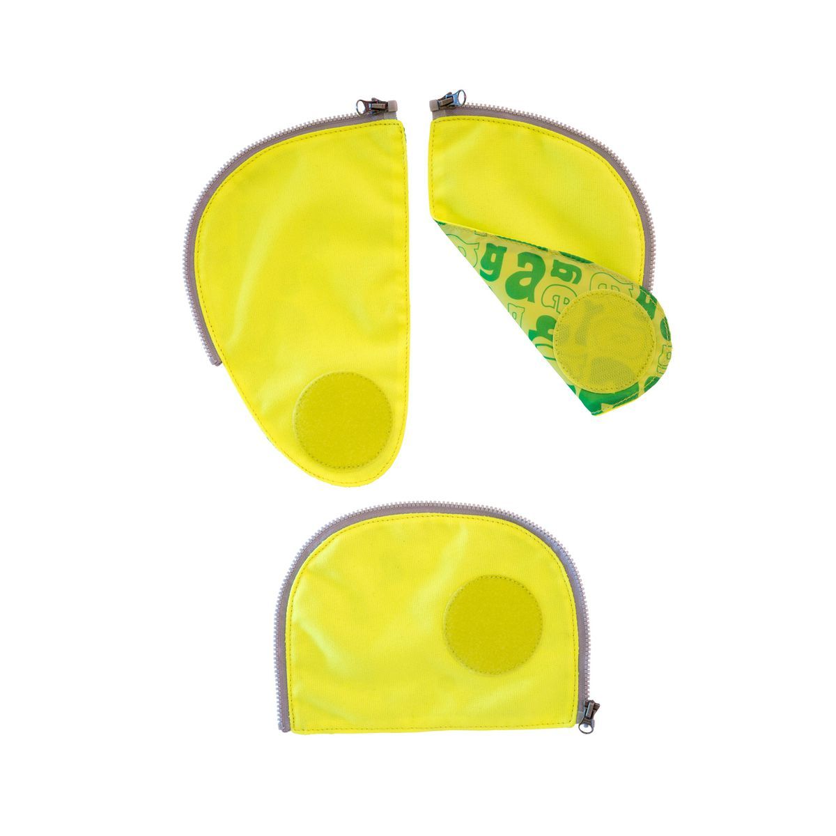 Ergobag Pack Sicherheitsset Gelb Fluoreszierende Zip-Flächen 3tlg.