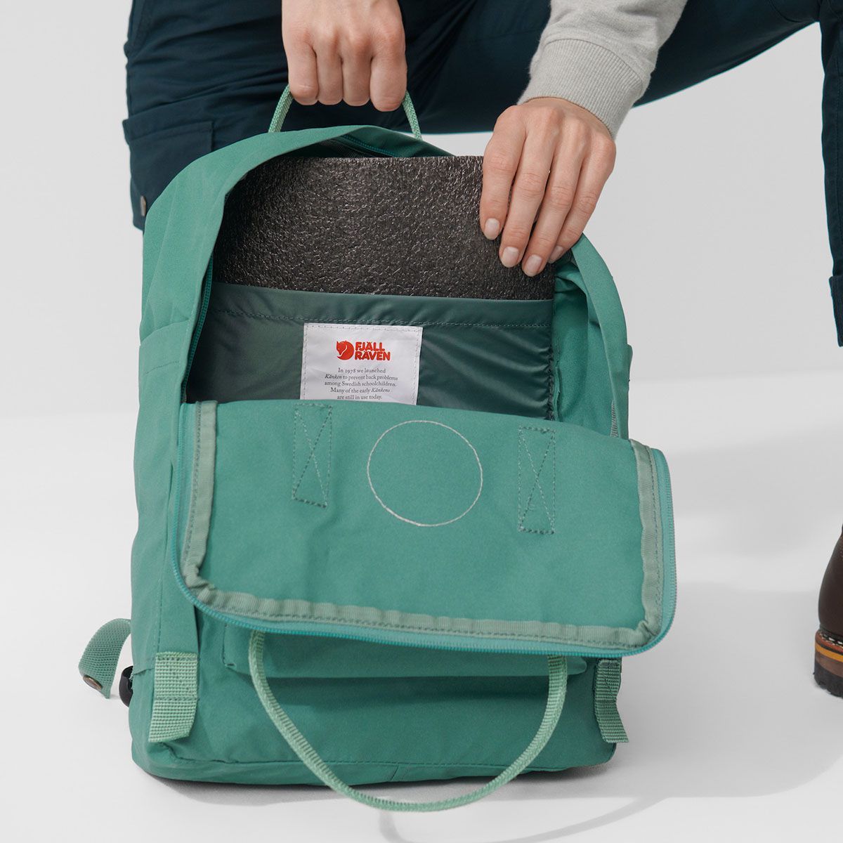 Fjällräven Kanken Sky Blue Light Oak Rucksack