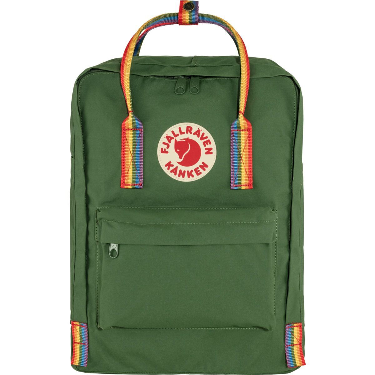 Fjällräven Kanken Rainbow Spruce Green-Rainbow Pattern Rucksack