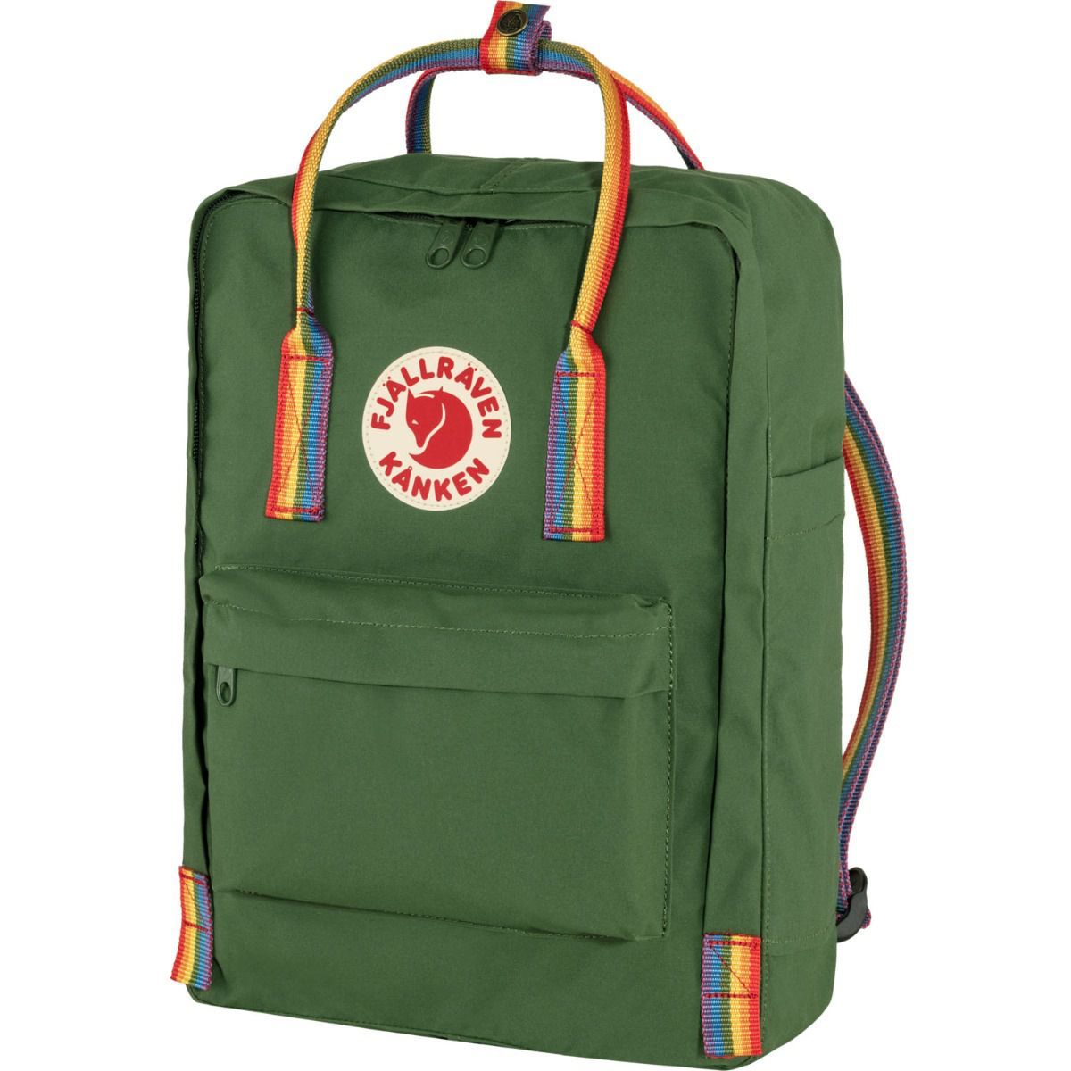 Fjällräven Kanken Rainbow Spruce Green-Rainbow Pattern Rucksack