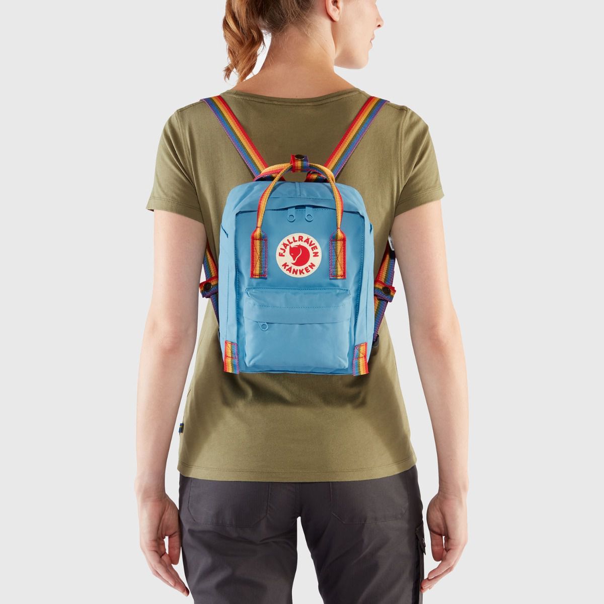 Fjällräven Kanken Rainbow Mini Ox Red-Rainbow Pattern Rucksack