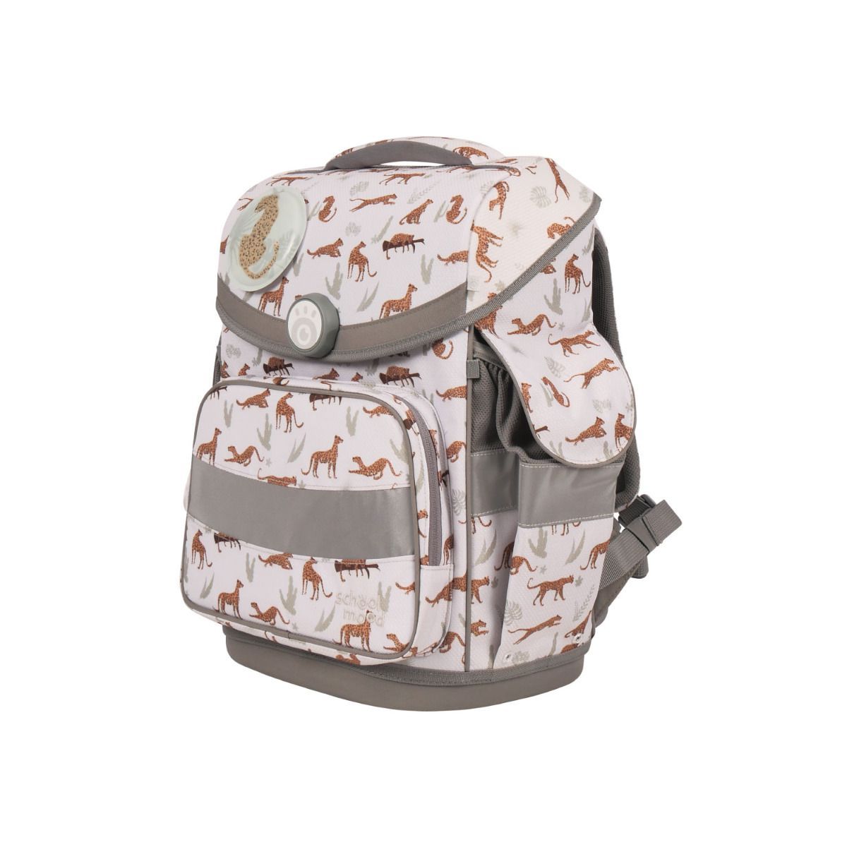 School Mood Timeless Air Leopard Nordic Collection Schulranzen Set 7tlg.