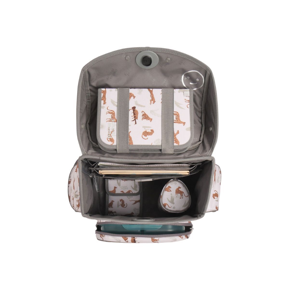 School Mood Timeless Air Leopard Nordic Collection Schulranzen Set 7tlg.