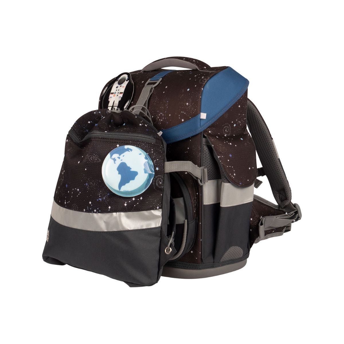 School Mood Timeless Air Louis Weltall Schulranzen Set 7tlg.