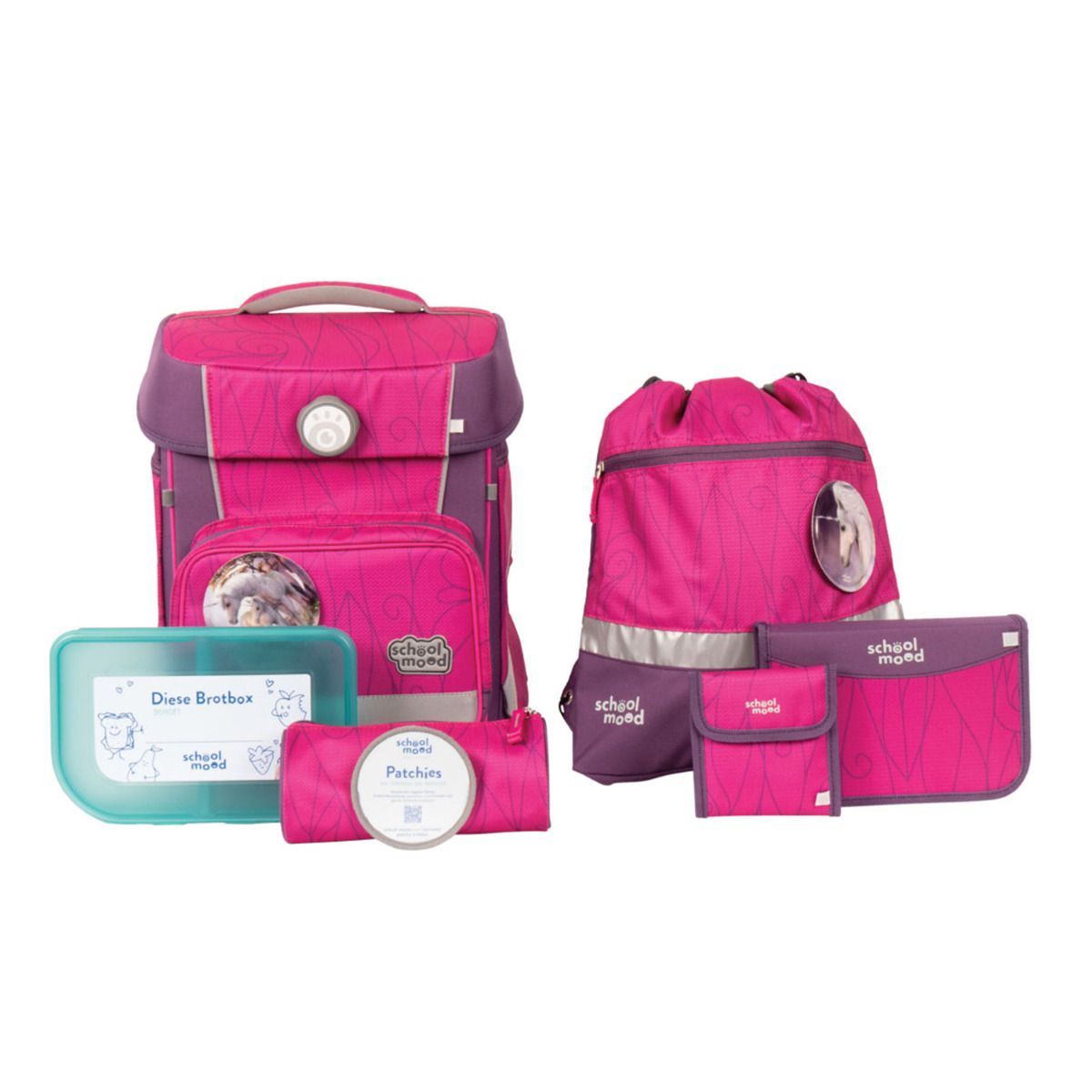 School Mood Hero Maxx Air Luisa Einhorn Schulranzen Set 7tlg.