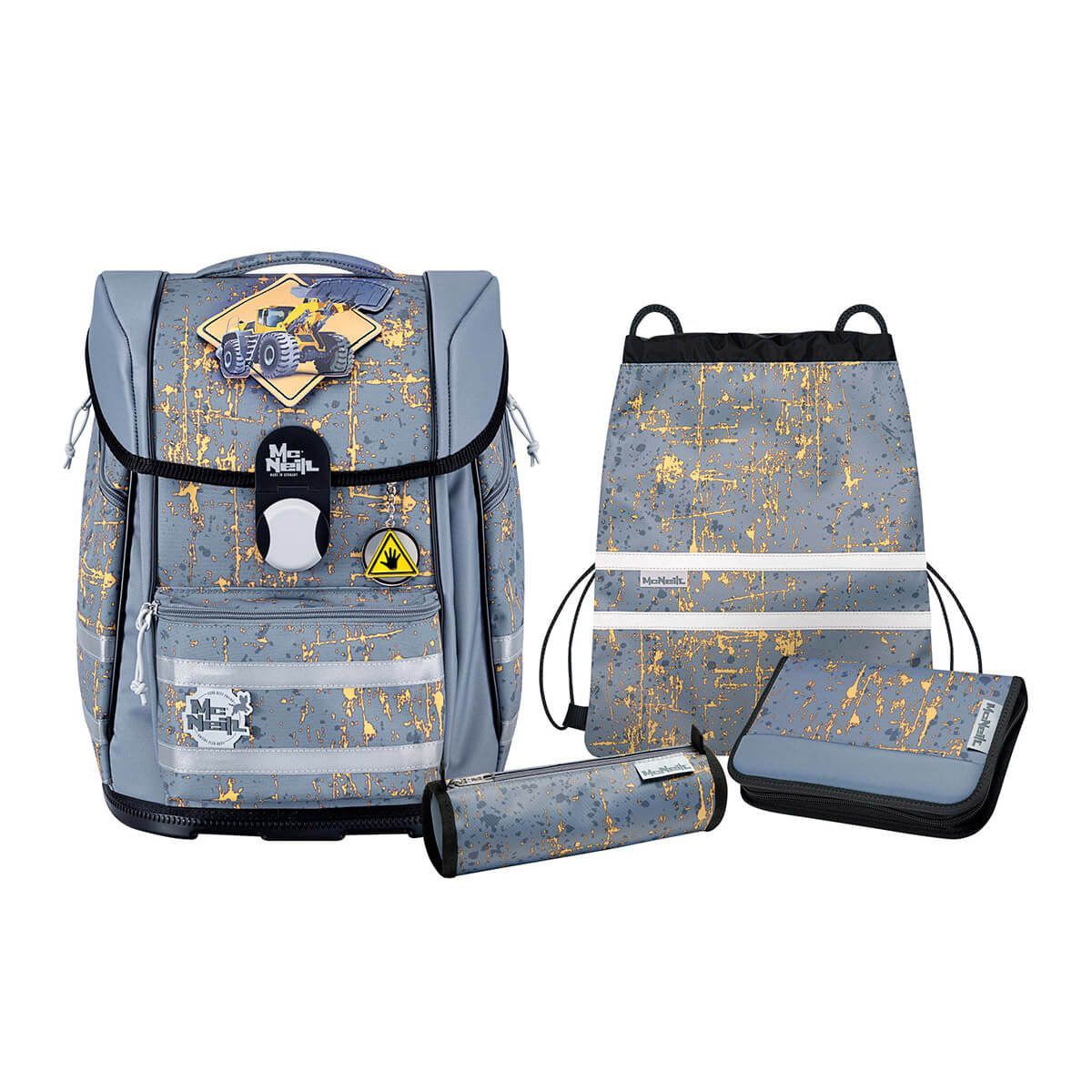 McNeill Biggy Steel Schulranzen Set 5tlg.