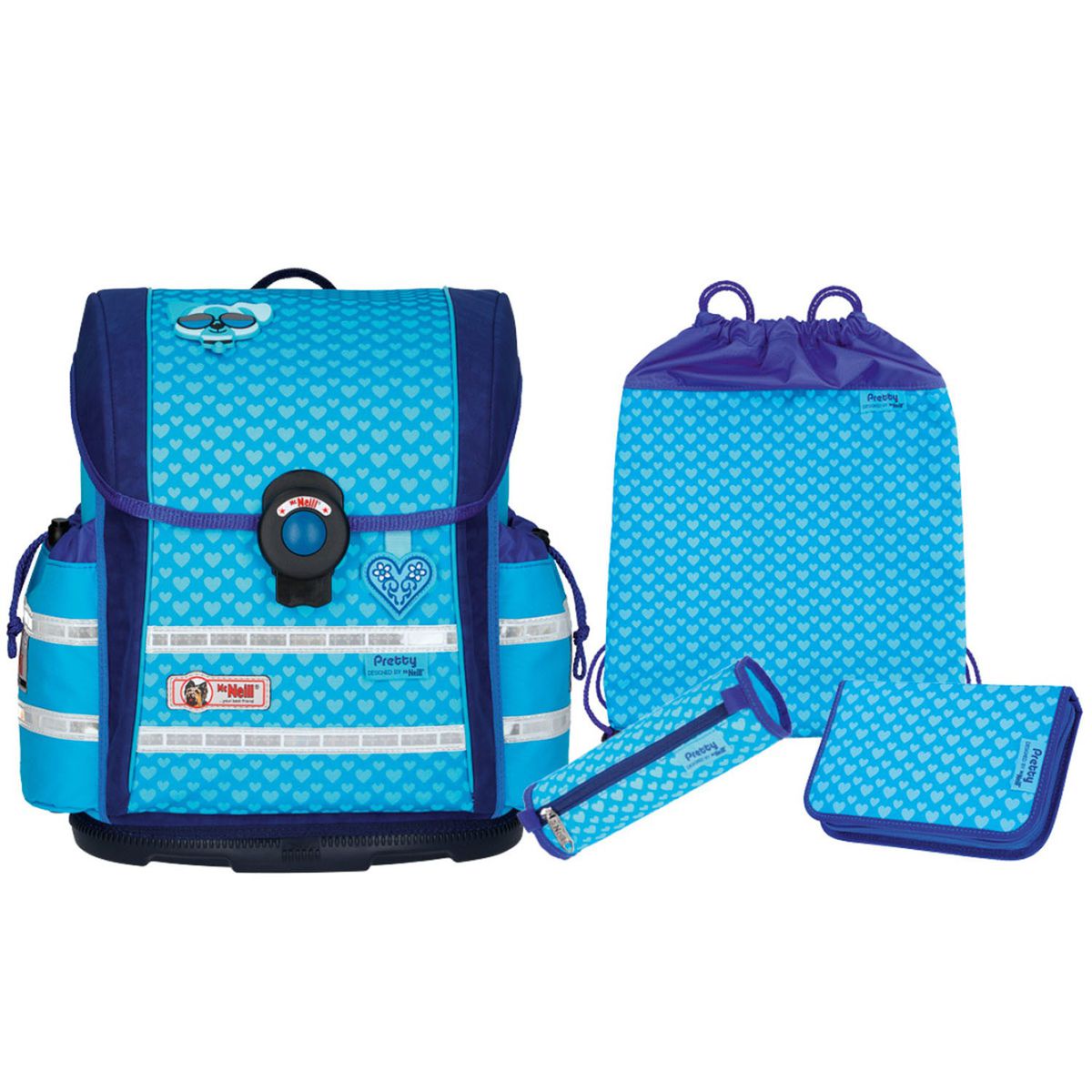 McNeill ERGO Light 912 S Pretty Schulranzen Set 4tlg.