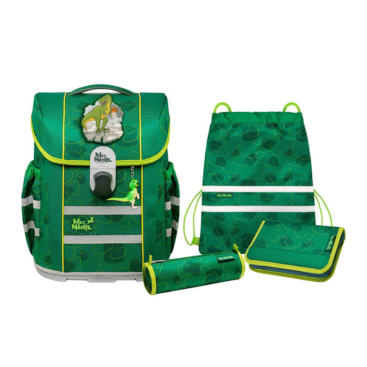 McNeill Mac2 Dino Schulranzen Set 5tlg.