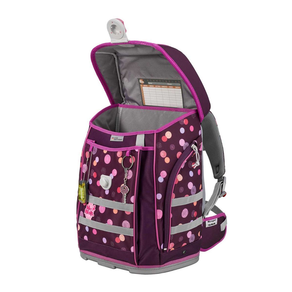 McNeill McLight 2 Ruby Schulranzen Set 6tlg.
