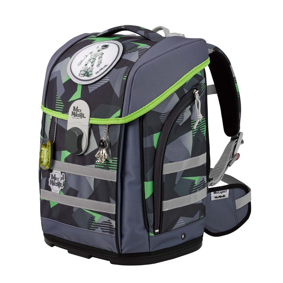 McNeill McLight 2 Techno Schulranzen Set 6tlg.