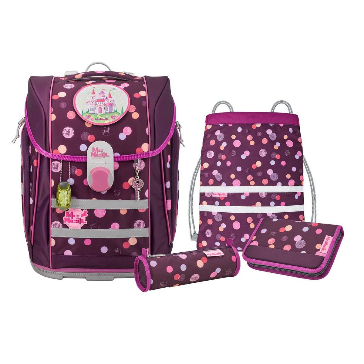 McNeill McLight 2 Ruby Schulranzen Set 6tlg.