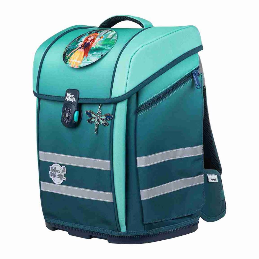 McNeill Ergo Perfecto Gradient Blue Lagoon Schulranzen Set 5tlg.