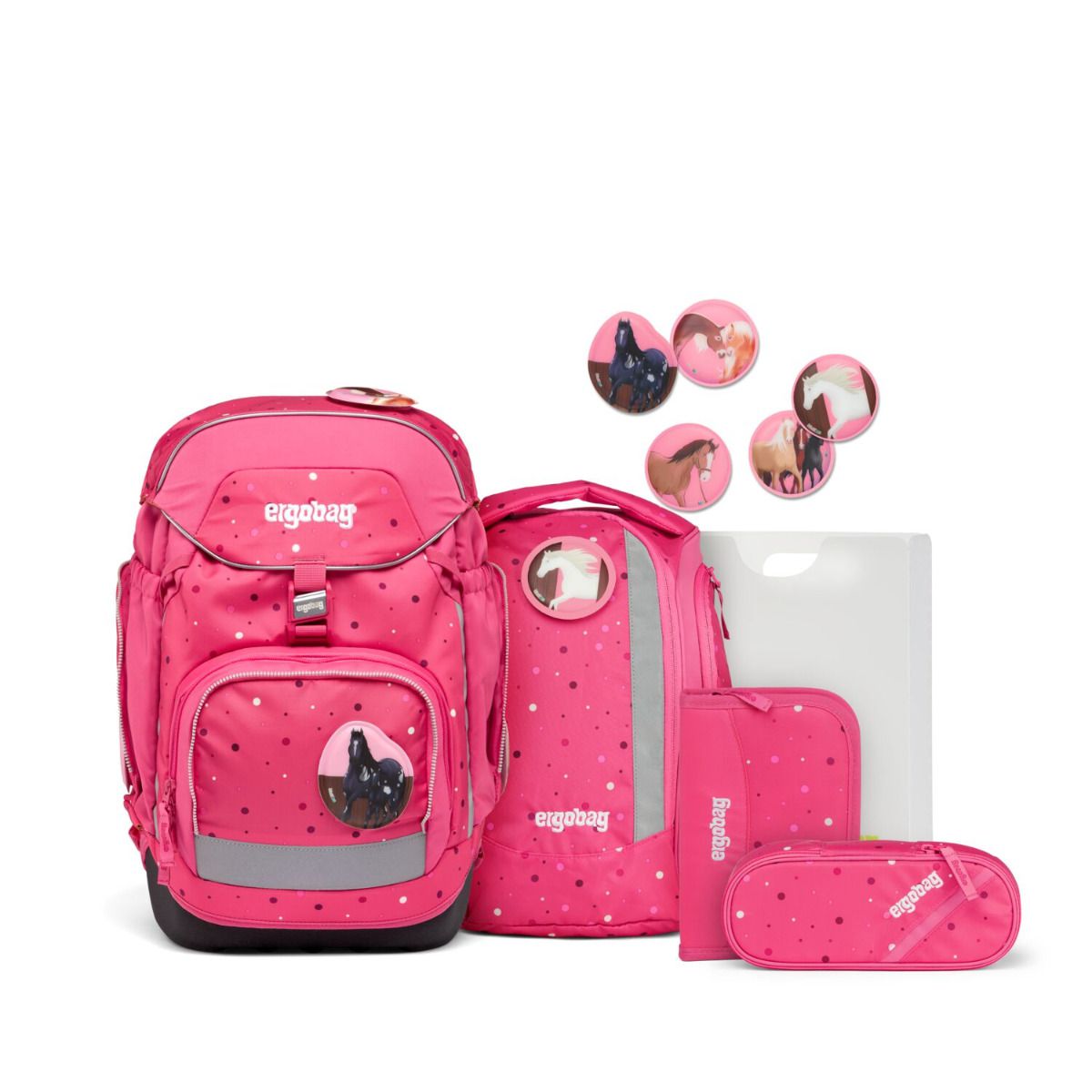 wanderrucksack grundschule Ergobag Pack Urlaub auf dem ReitBärhof Schulrucksack Set 6tlg