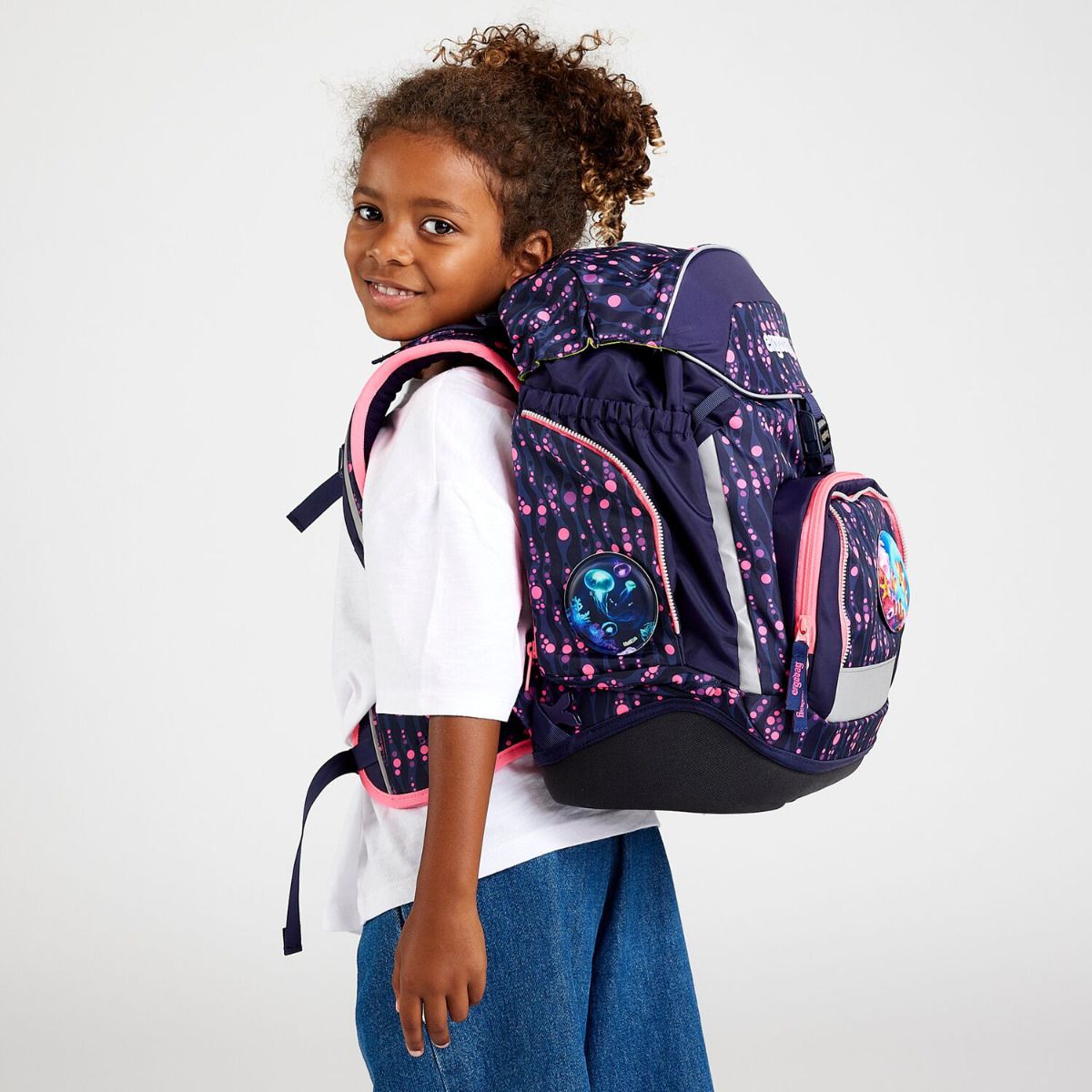 Ergobag Pack Bärmuda Viereck Lumi Edition Schulrucksack Set 6tlg.